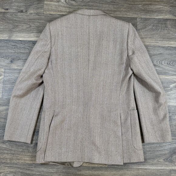 Vintage Yves Saint Laurent Wool Tweed Blazer Jacket Sport Coat YSL France 40 L - Picture 11 of 11